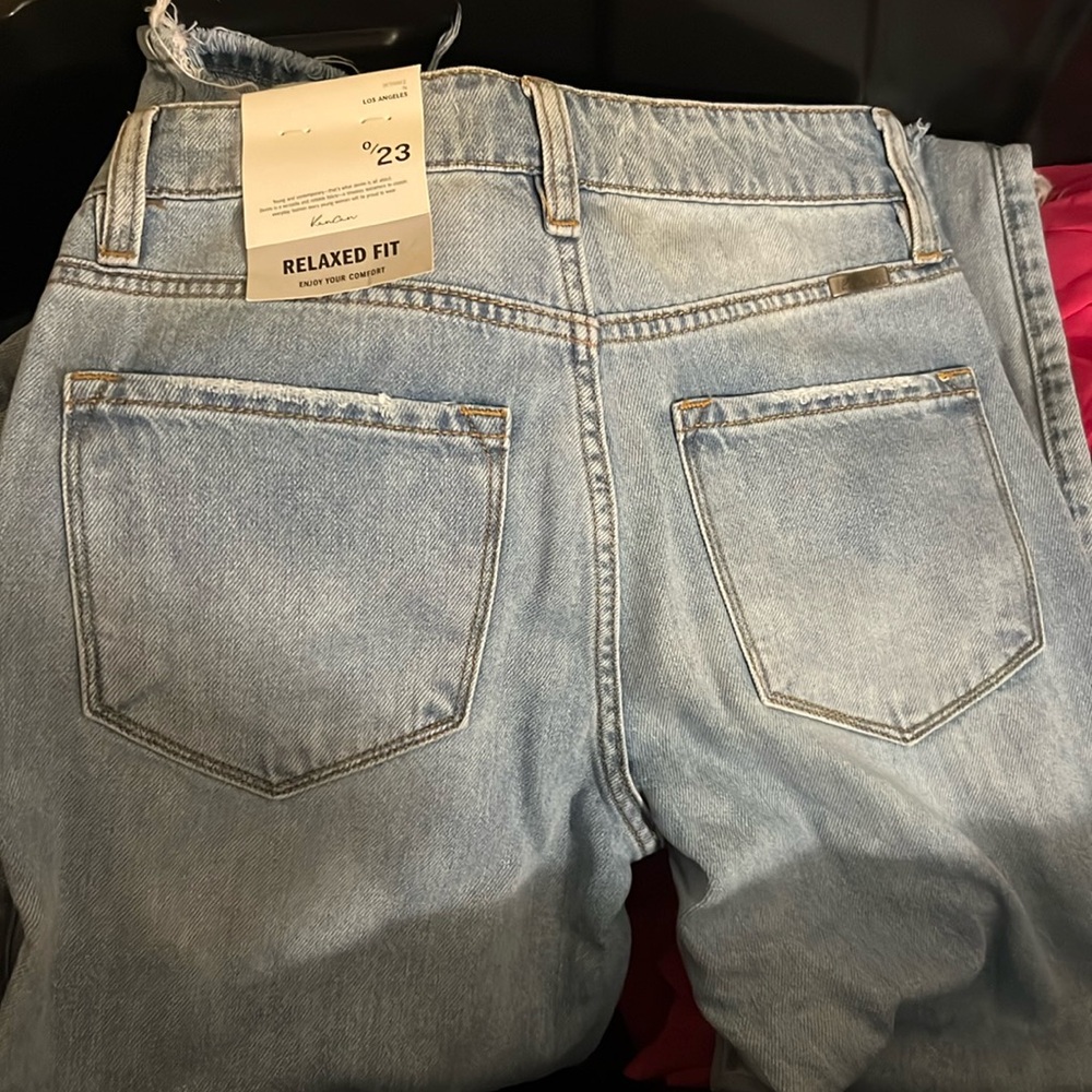 KanCan distressed mom jeans